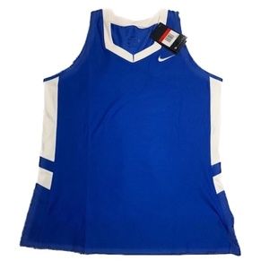 NIKE Women Lacrosse Training V Neck Tank Top Jersey Large